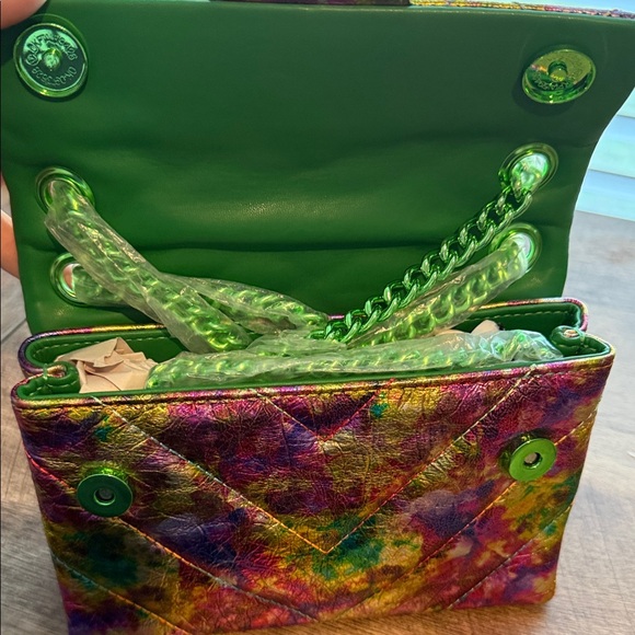 New Kurt Geiger Multicolor Quilted Shoulder Bag - Picture 5 of 5